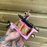 Pink & Gold Leaf Bulldog Power Liner