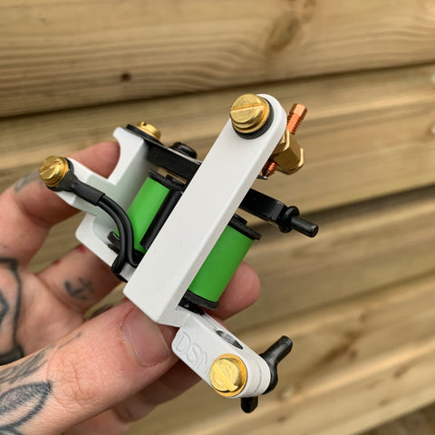 White Green & Gold Bulldog Liner