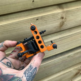 Orange Distressed Drilled Bulldog Power Liner