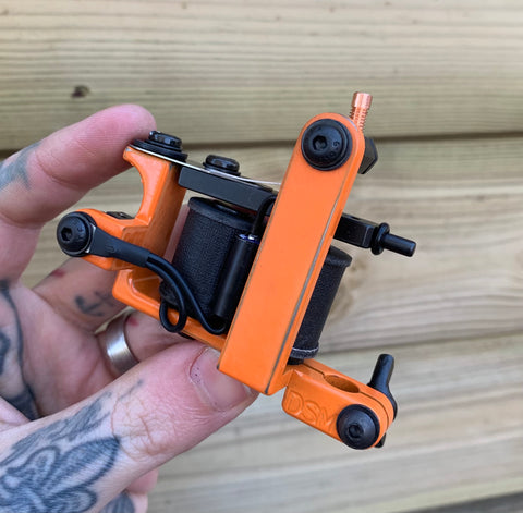 Distressed Orange & Black Bulldog Power Liner