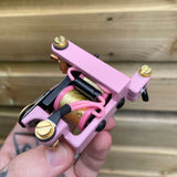 Pink & Gold Leaf Bulldog Power Liner