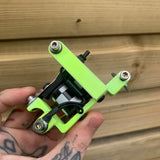 Distressed Neon Check Bulldog Power Liner