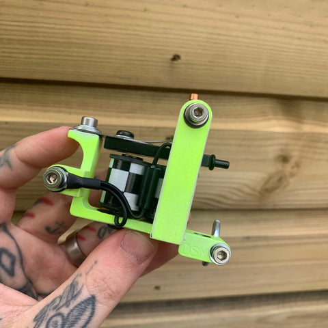 Distressed Neon Check Bulldog Power Liner